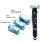 Micro Touch SOLO Rechargeable Trimmer Razor Shaver Edges Men W/ 3 PCS Combs Gift