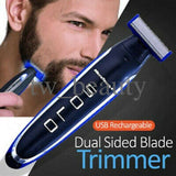 Micro Touch SOLO Rechargeable Trimmer Razor Shaver Edges Men W/ 3 PCS Combs Gift