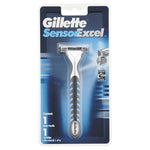 Gillette Sensor Excel Razor Handle + 2 Cartridges + BONUS Sensor3 Cartridge