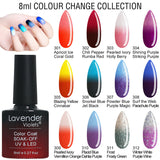 Lavender Violets 8ml Soak off UV LED Nail Gel Polish Color Base Top Coat Varnish